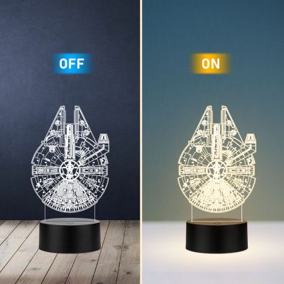 Star Wars Millennium Falcon Design Night Lamp